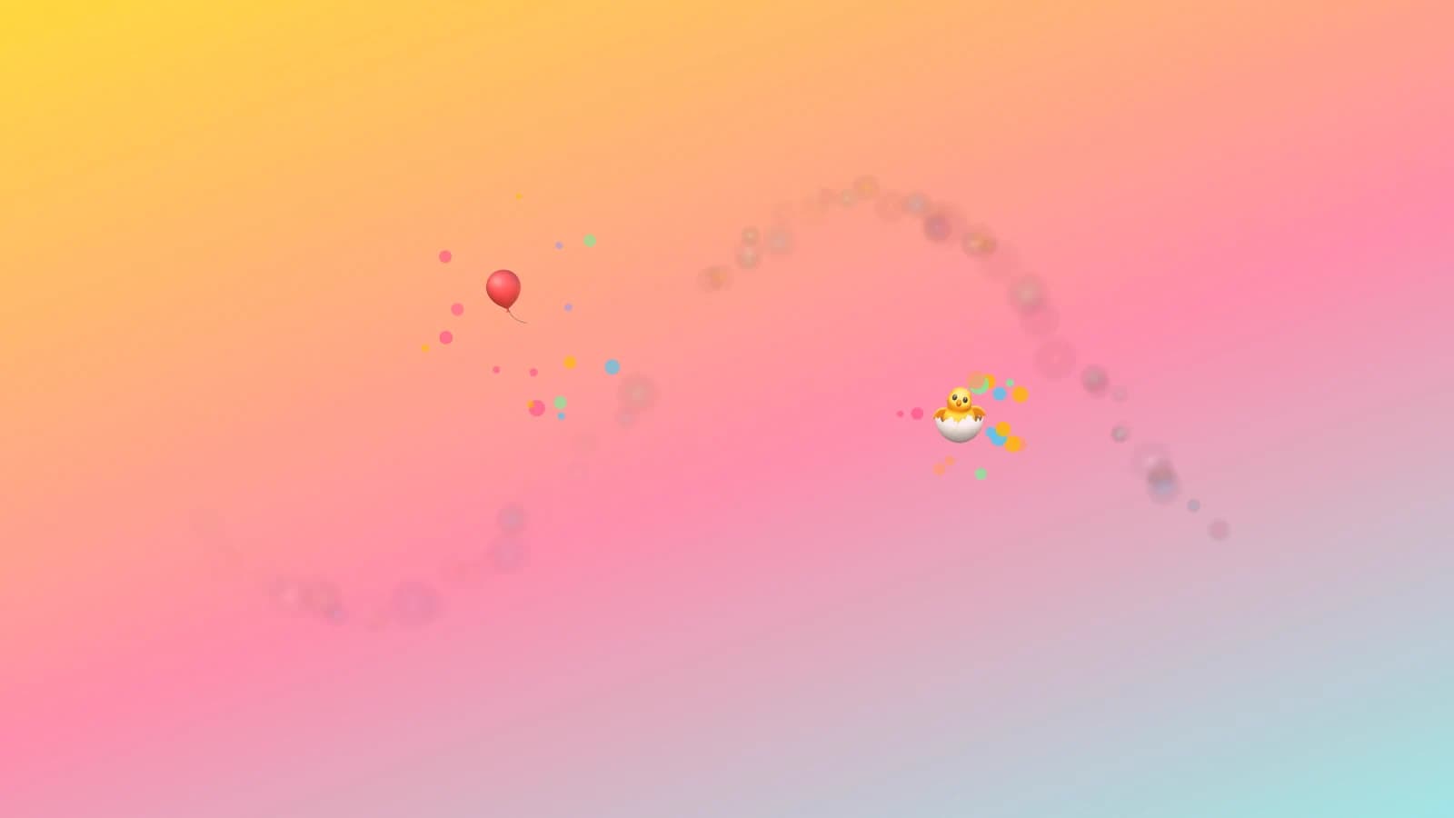 Speech Smash confetti theme: unicorn and lollipop bursts on a candy-colored gradient
