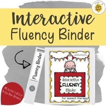 Interactive Fluency Binder for Speech Therapy by Busy Bee Speech