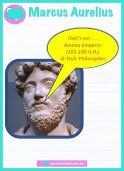 Marcus Aurelius Quotes for Fluency Practice by Speech Therapist Tools