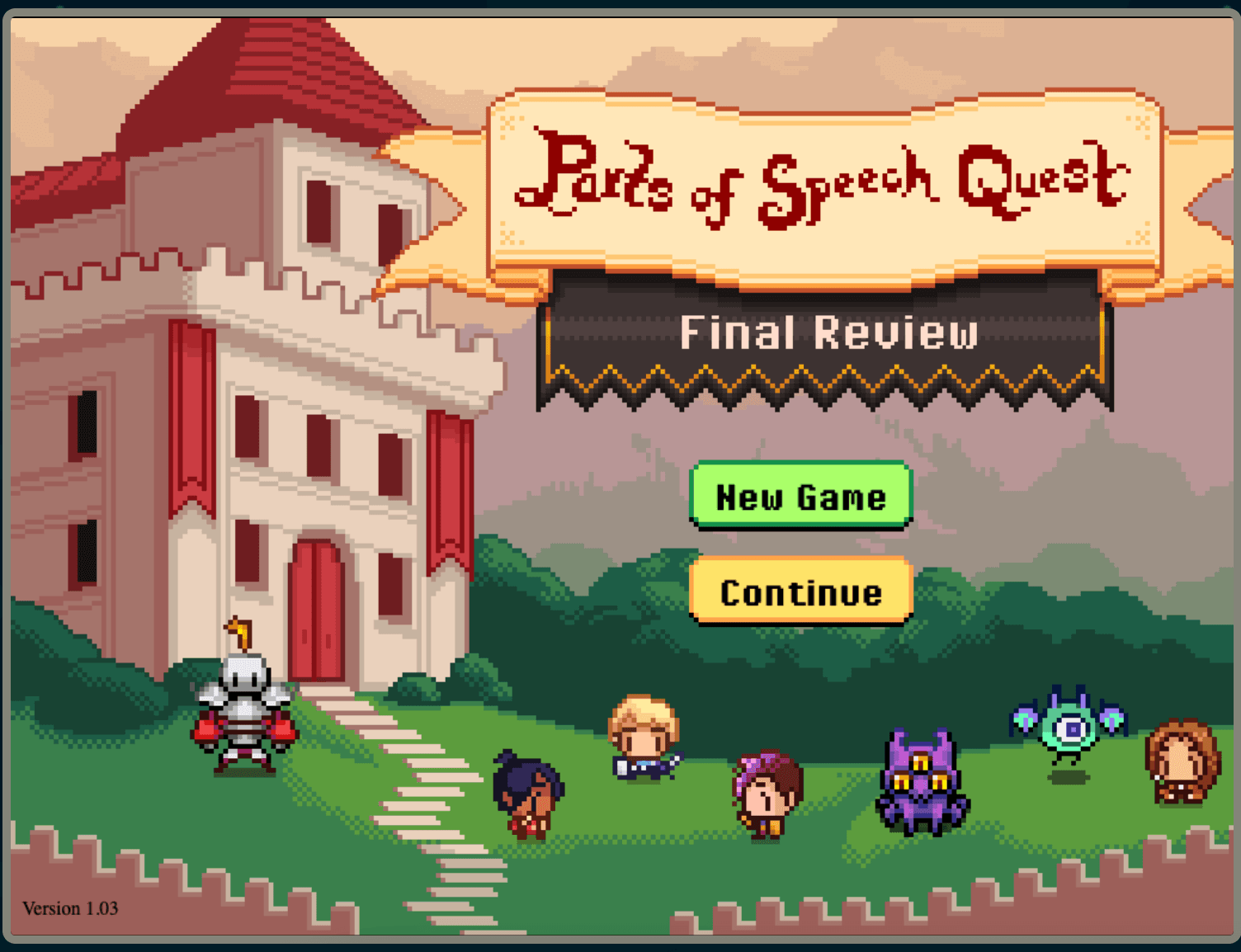 Parts of Speech Quest by ABCya!