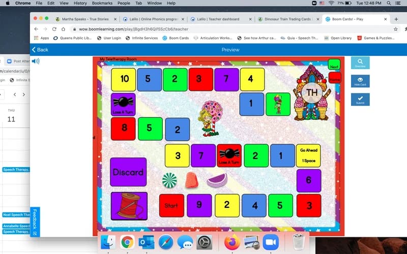Candy Craze Gameboards: Articulation (TH) BOOM Cards Deck by My Teletherapy Room