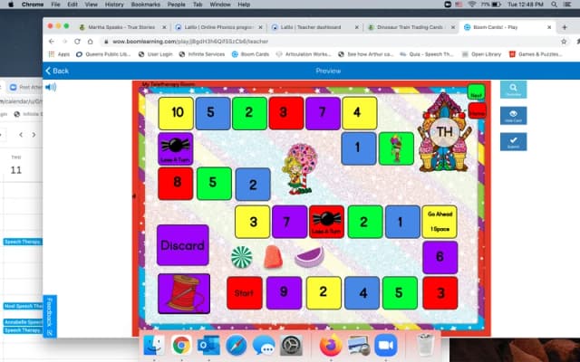 Candy Craze Gameboards: Articulation (TH) BOOM Cards Deck by My Teletherapy Room