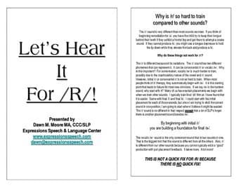 Let’s Hear It For R! ~ Main Program Outline by Expressions Speech