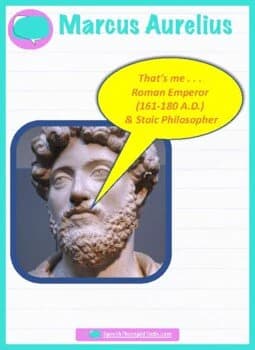 Marcus Aurelius Quotes for Fluency Practice by Speech Therapist Tools