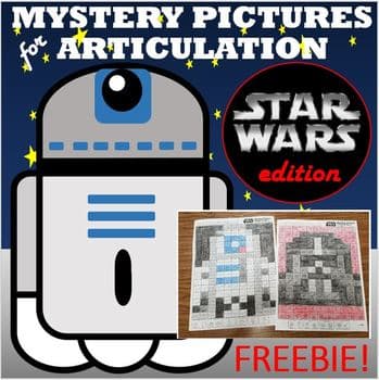 Mystery Pictures for Articulation Speech Therapy – Star Wars Edition by Mrs. Stoos Speech Therapy