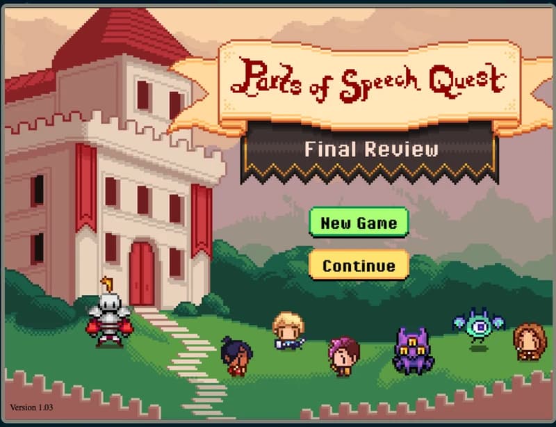 Parts of Speech Quest by ABCya!
