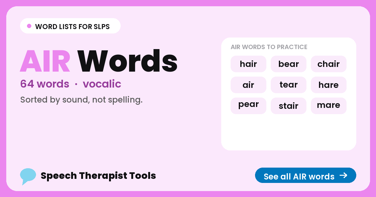 AIR words