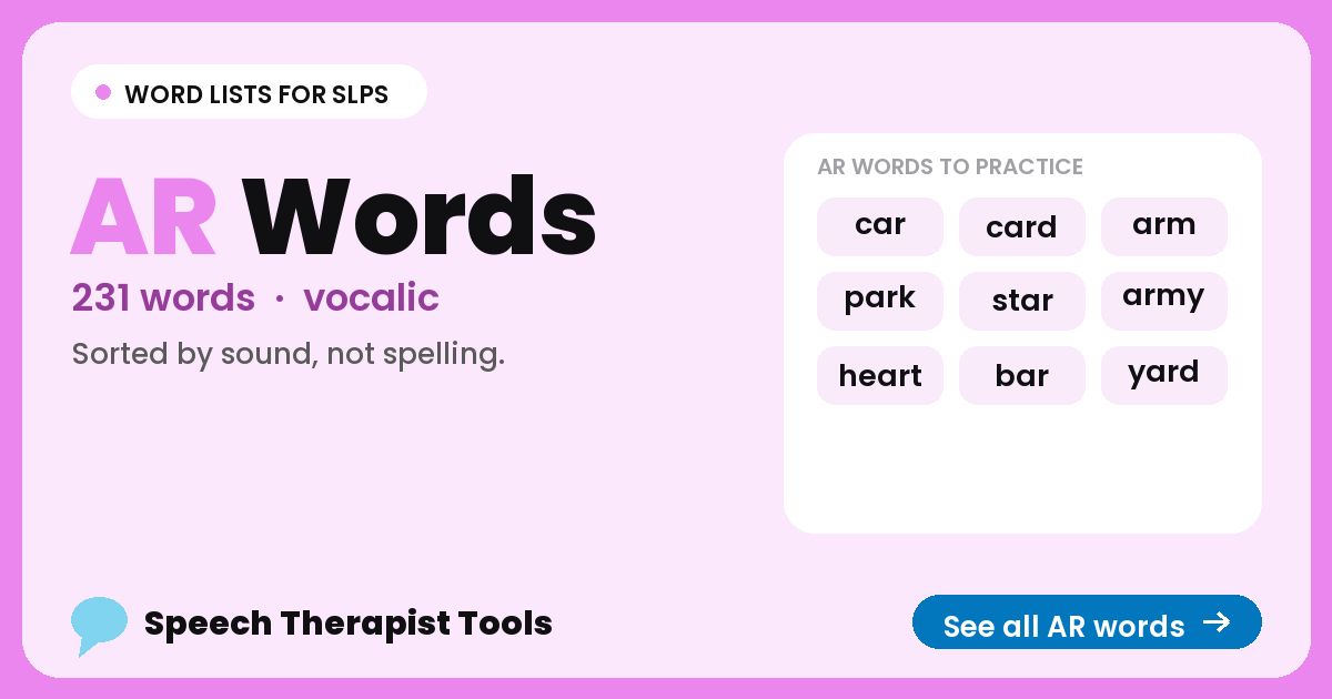 AR words