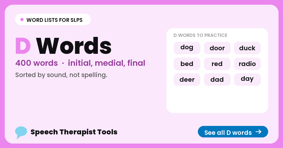 D words