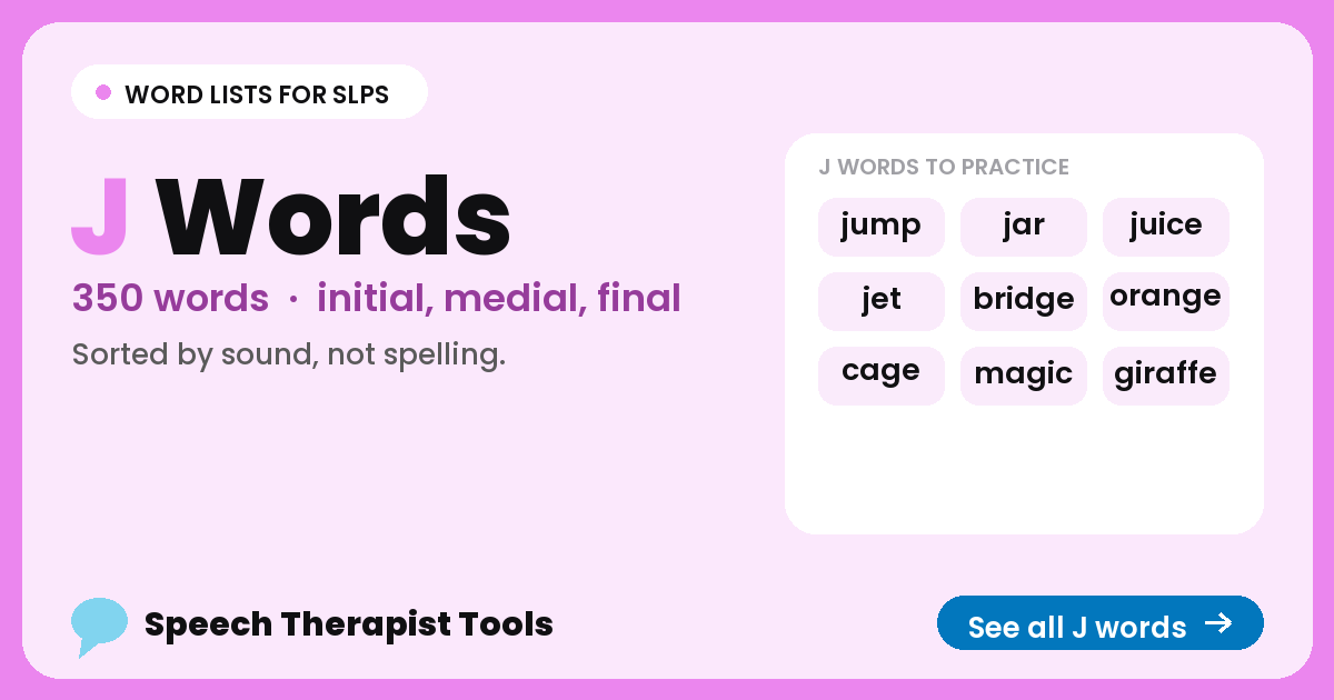 J words