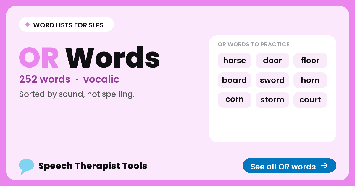 OR words