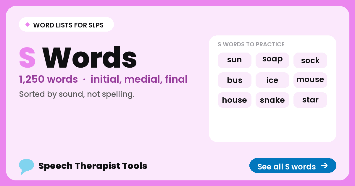S words