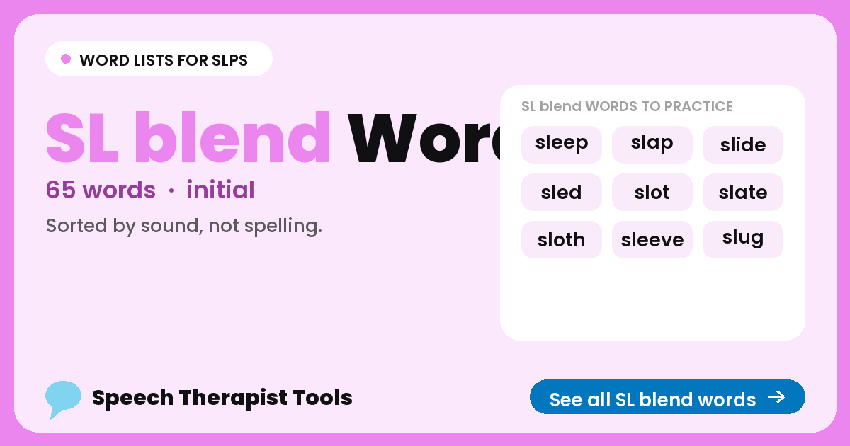 SL blend words