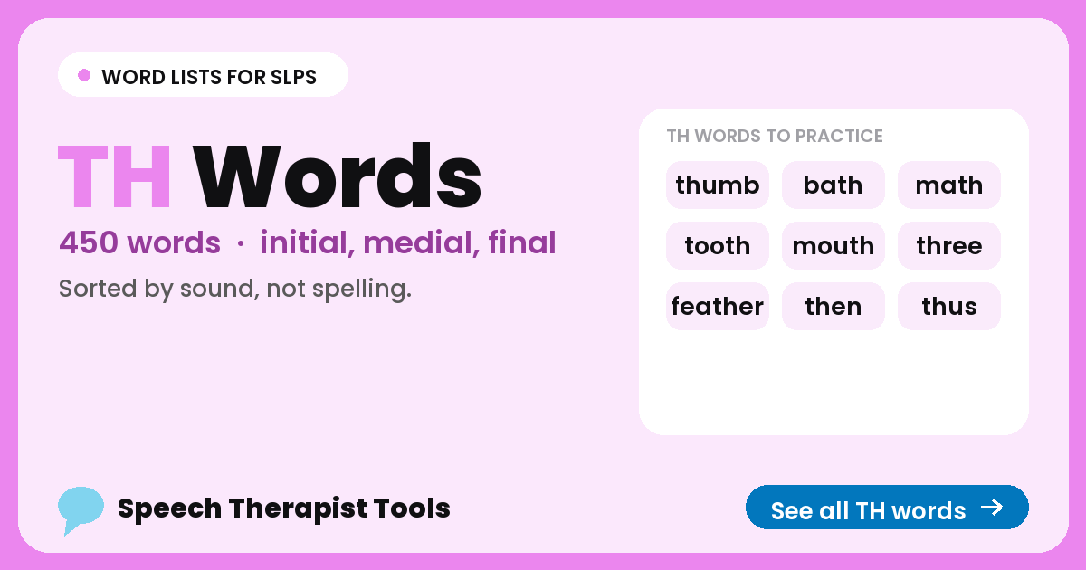 TH words