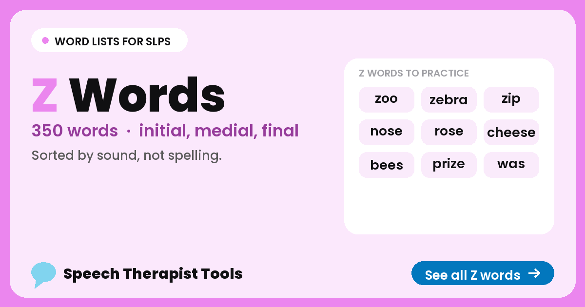 Z words
