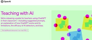 Screenshot of OpenAI’s Teaching with AI educator guide showing example prompts
