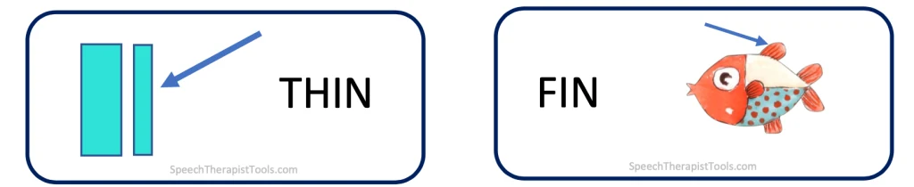 Minimal Pairs Thin and Fin